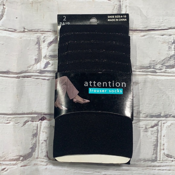 Women’s Attention Trouser Socks 2 Pair - Picture 1 of 3